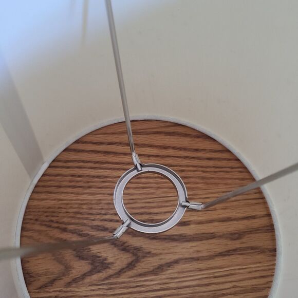 Vintage 80s Pink Ceramic Ginger Jar Table Lamp With White Textured Shade Working - Picture 9 of 10